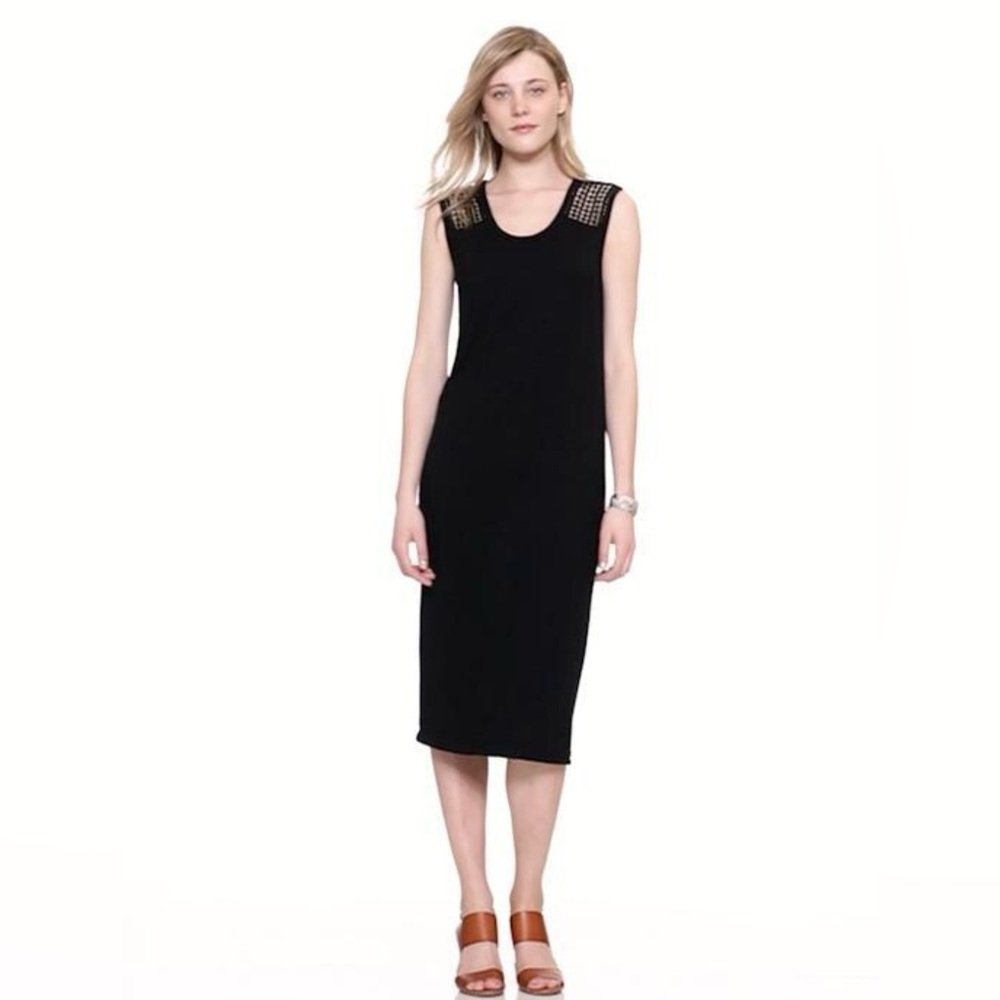 Old Navy Crochet-Knit Dress for Women with in Black Size L